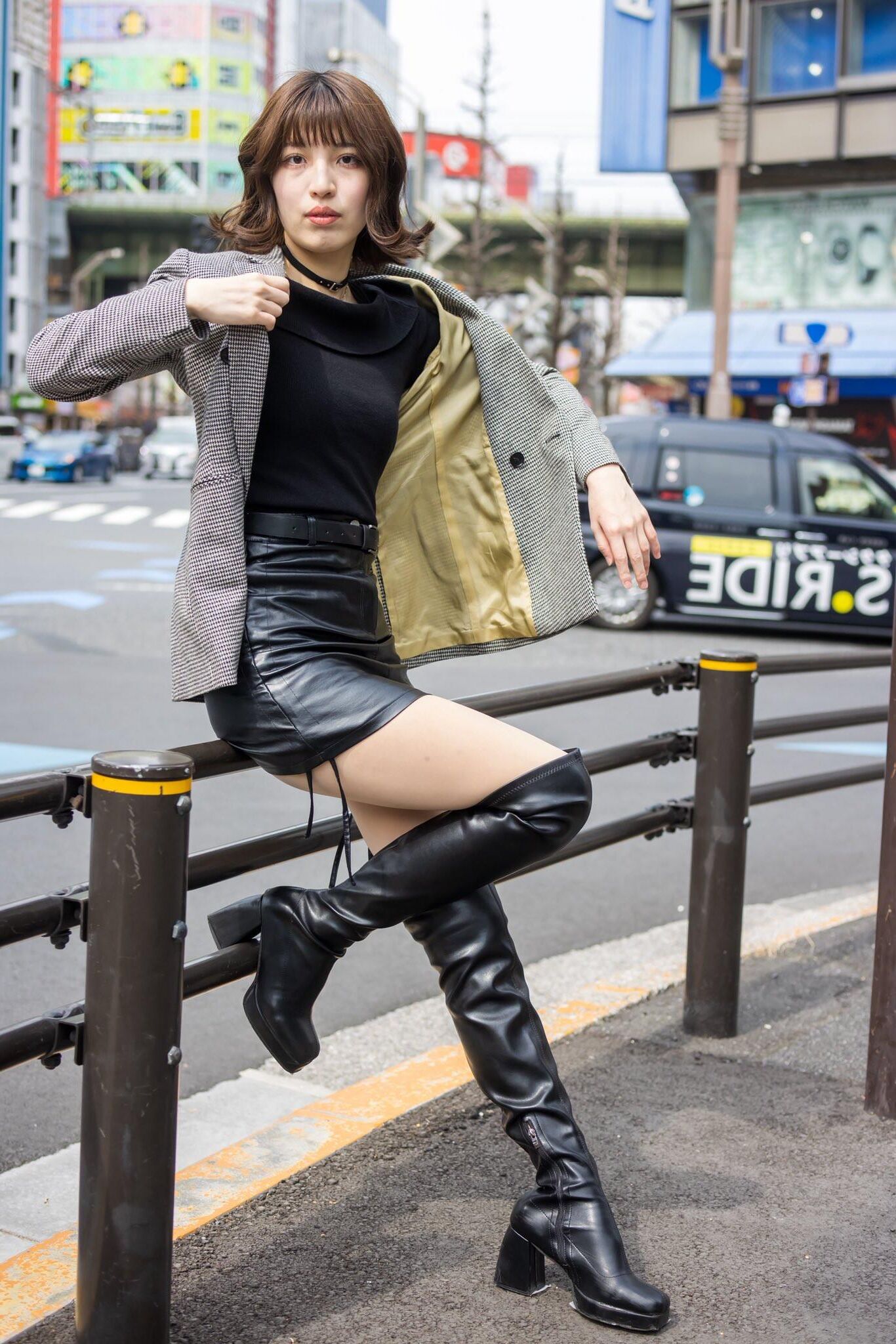 Asian, Lack, Nylons 