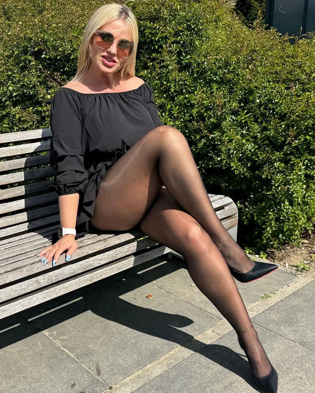 Milf, Mature,Lack, Nylons 