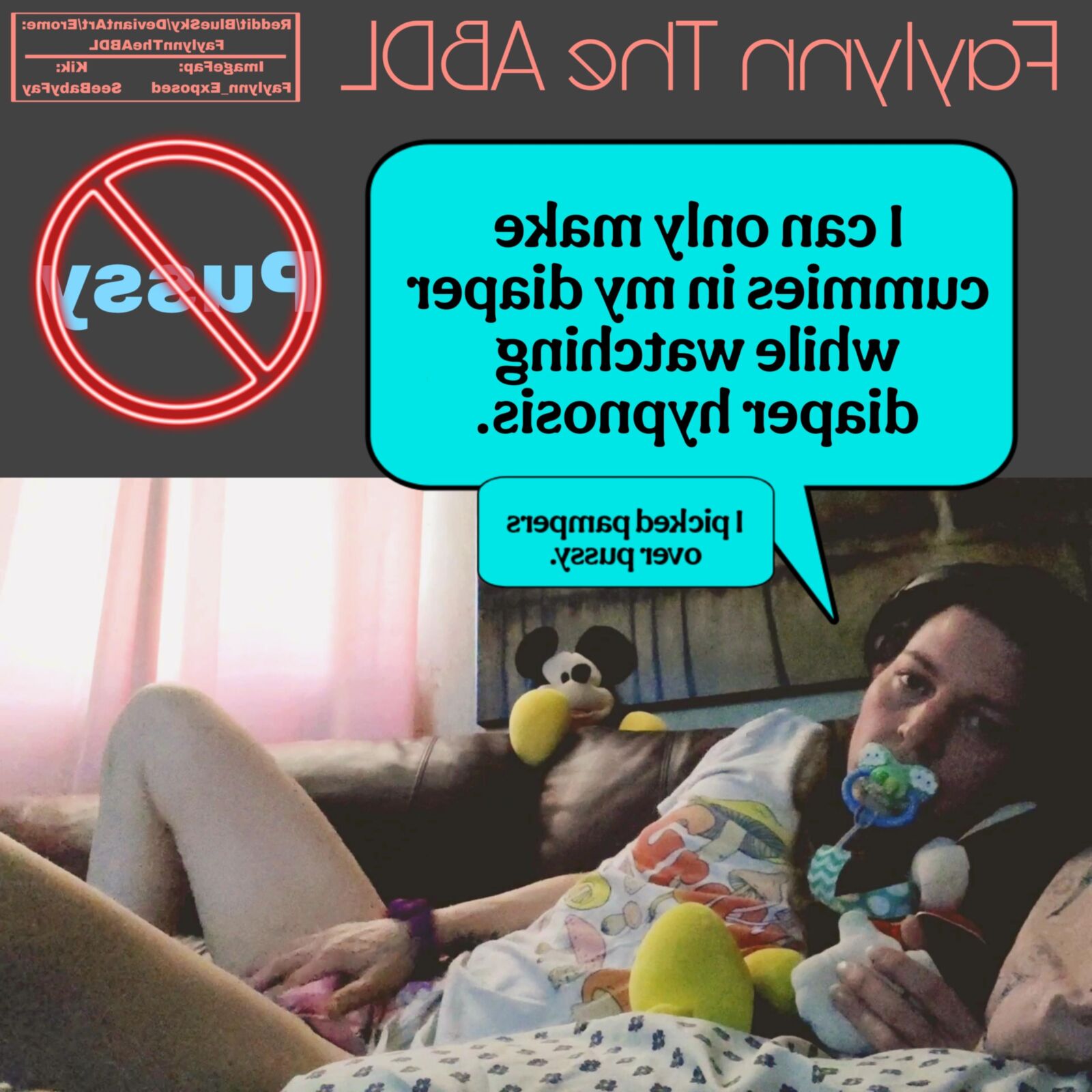Exposed Diaper Sissy Baby ABDL Diapered Humiliation Exposure 