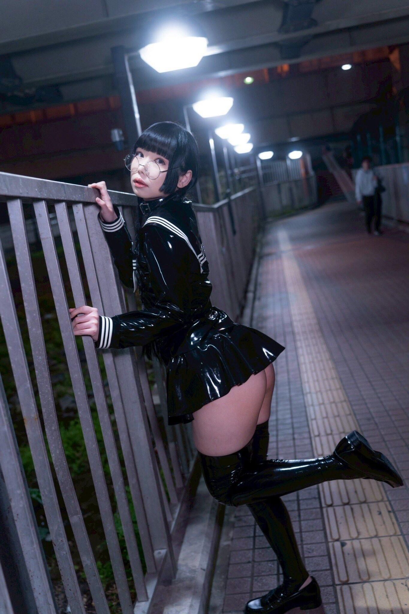 Asian, Lack, Nylons 