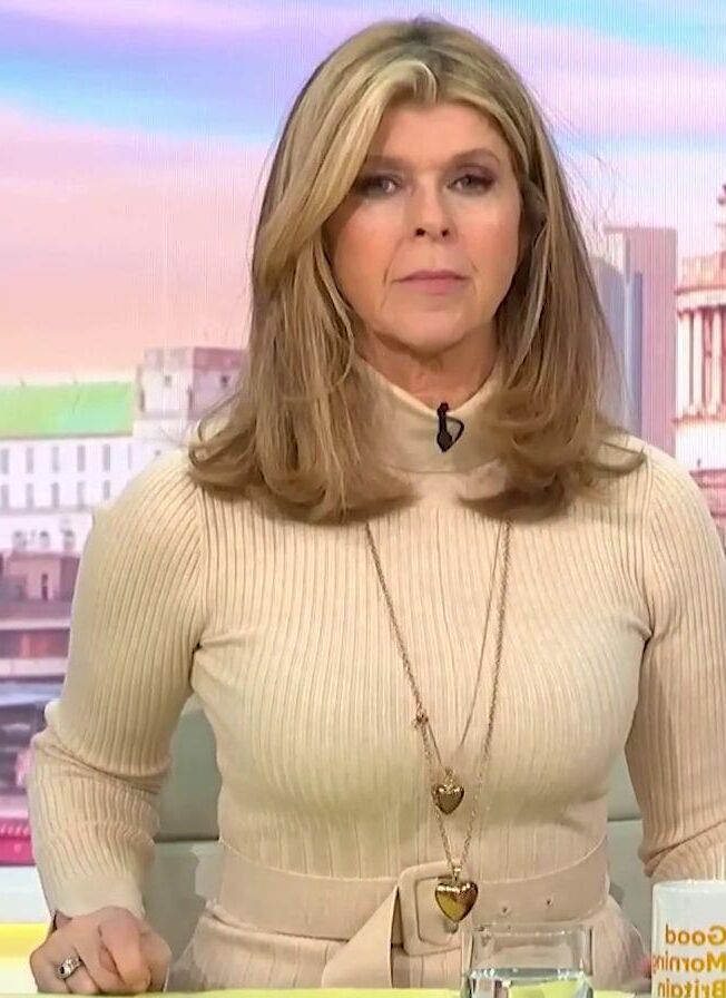 Busty UK TV MILF Tit Slut Kate Garraway, Morning Wood Support