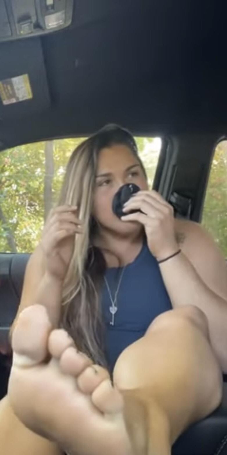 Blond Bimbo Fitness Coach "The foot sniffing whore."