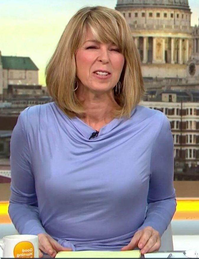 Busty UK TV MILF Tit Slut Kate Garraway, Morning Wood Support