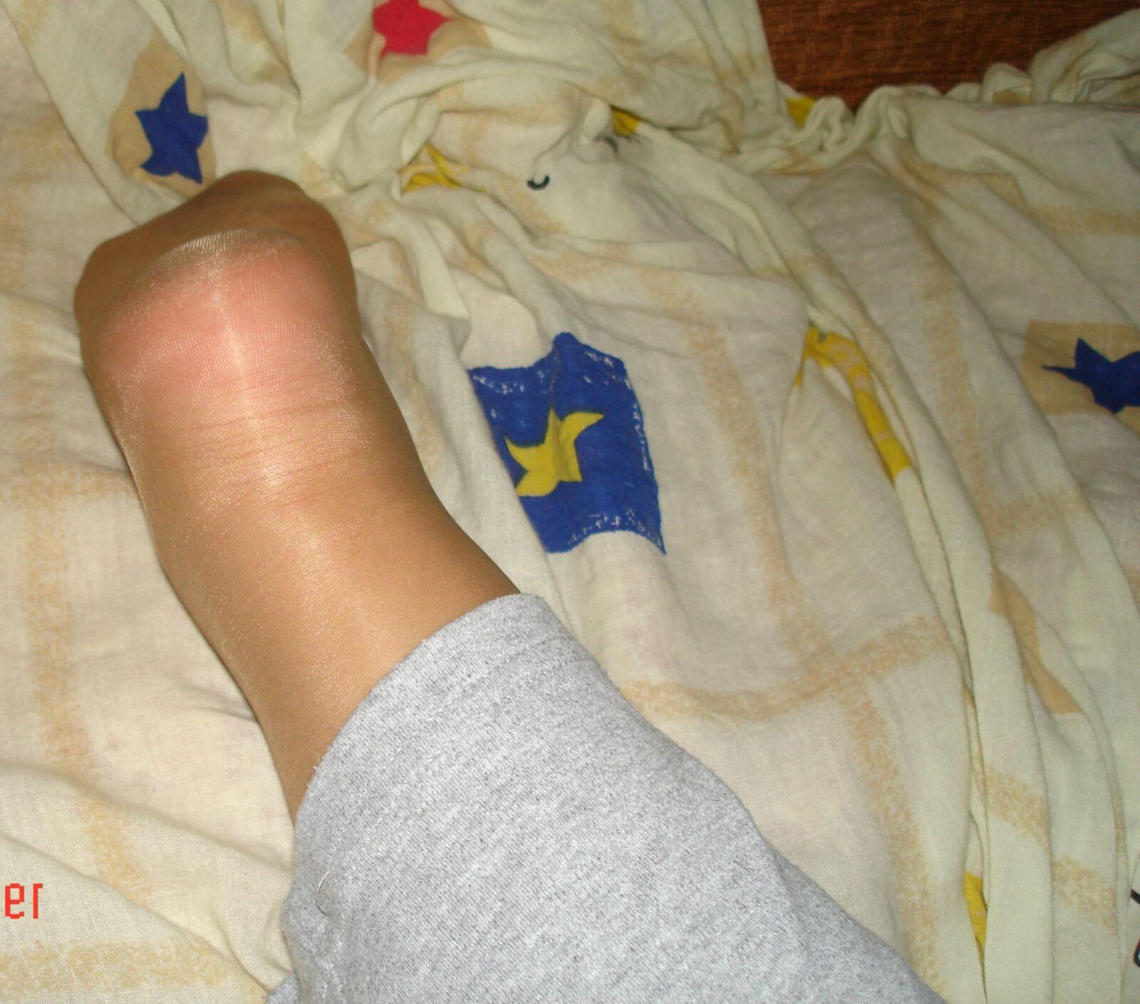 Shine pantyhose and my shoes sexy