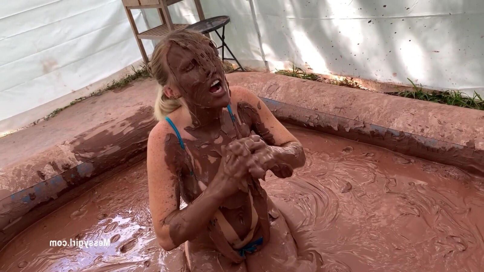 Zoey Engulfed in Mud