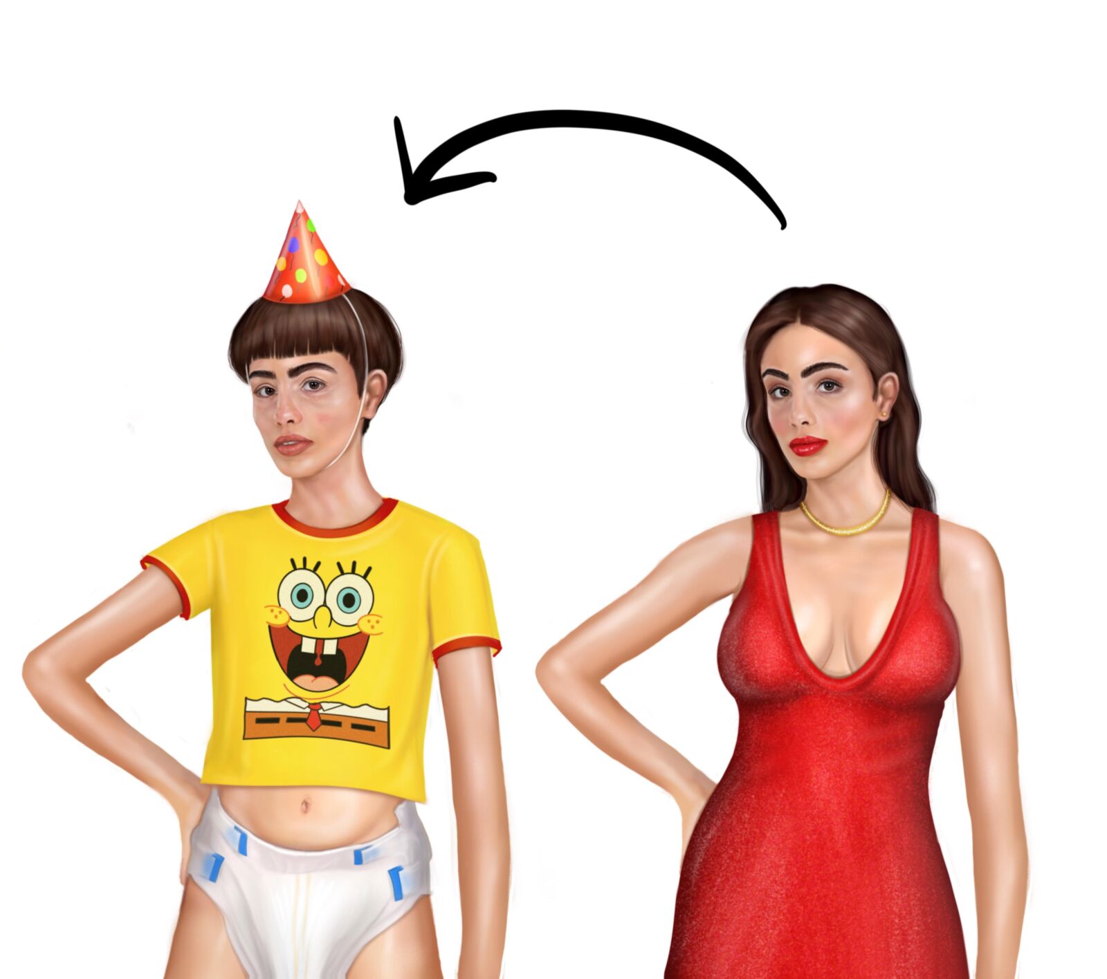 Diaper Girls by bobbyvenice 