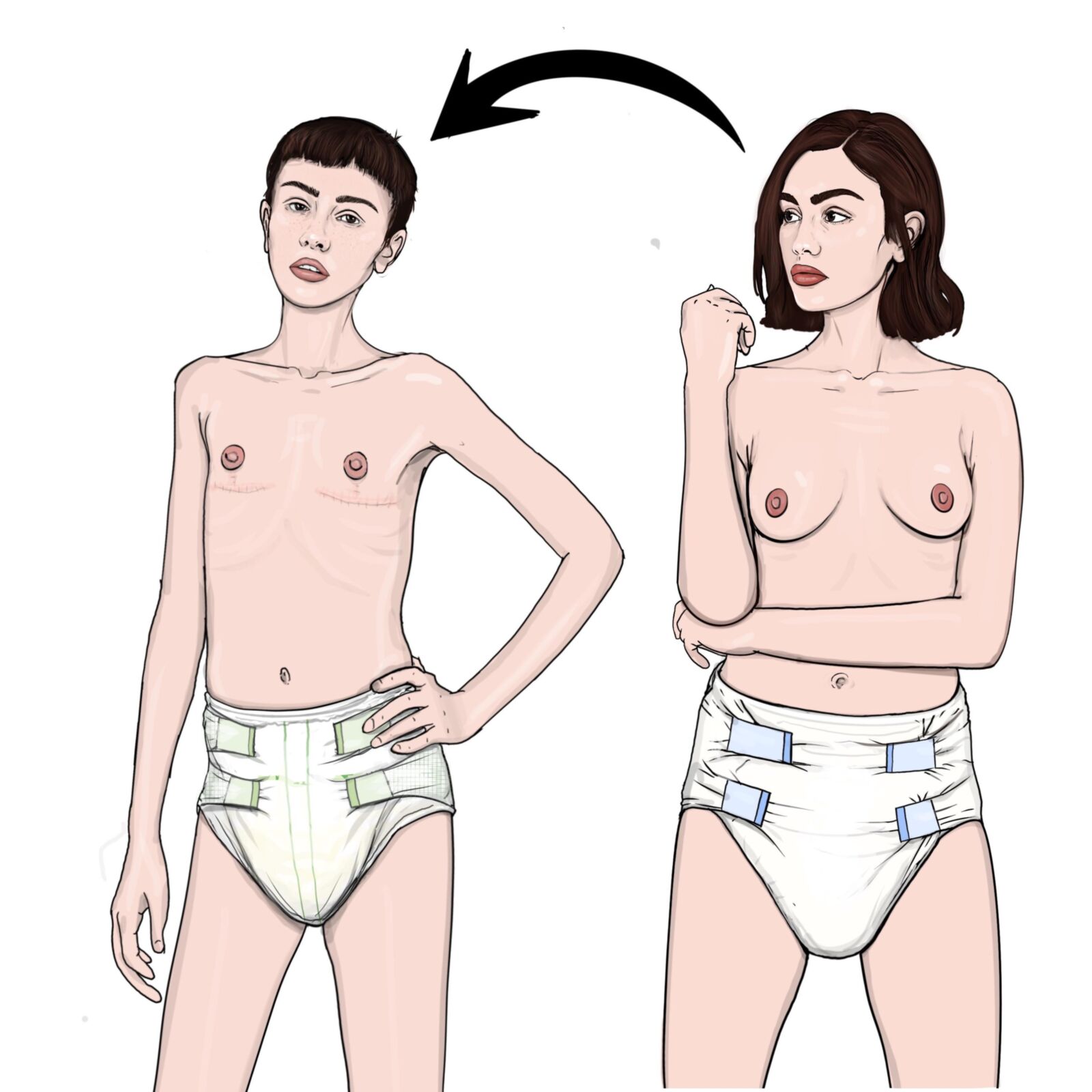 Diaper Girls by bobbyvenice 