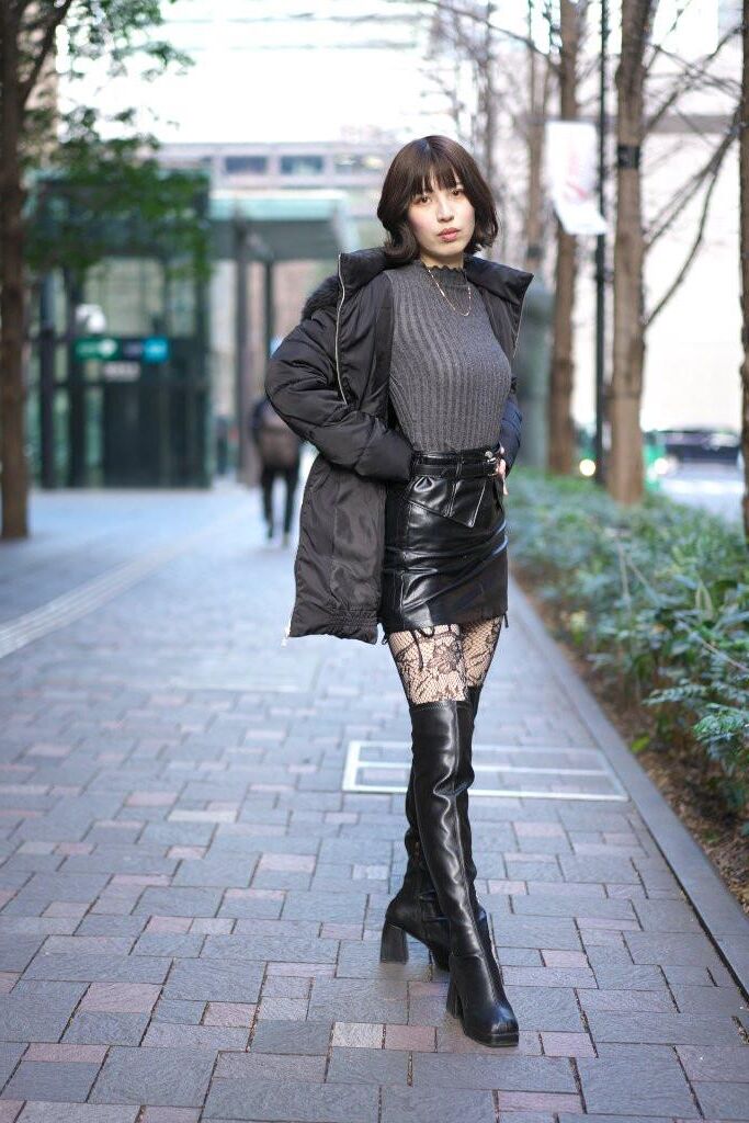 Asian, Lack, Nylons 
