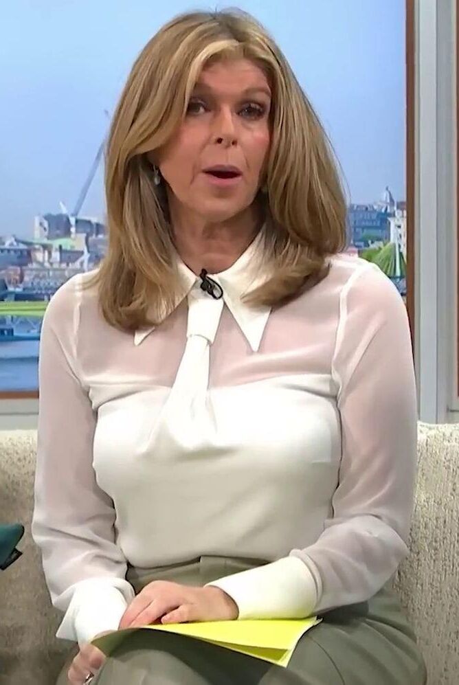 Busty UK TV MILF Tit Slut Kate Garraway, Morning Wood Support