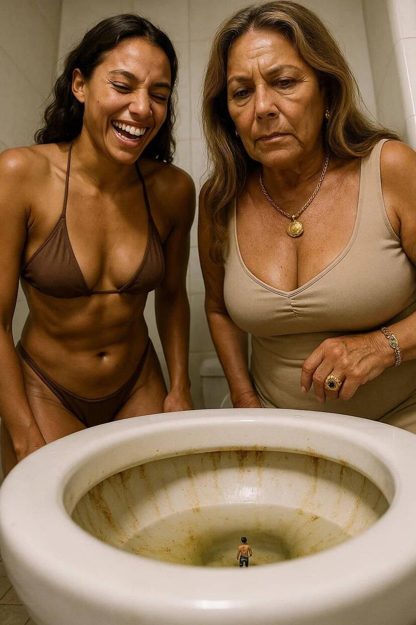 Giantess toilet