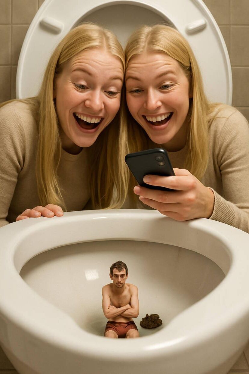 Giantess toilet