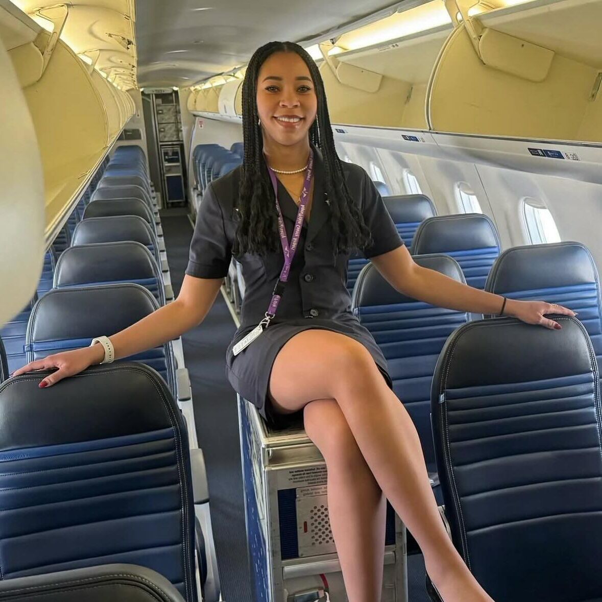 Ebony flight attendants 