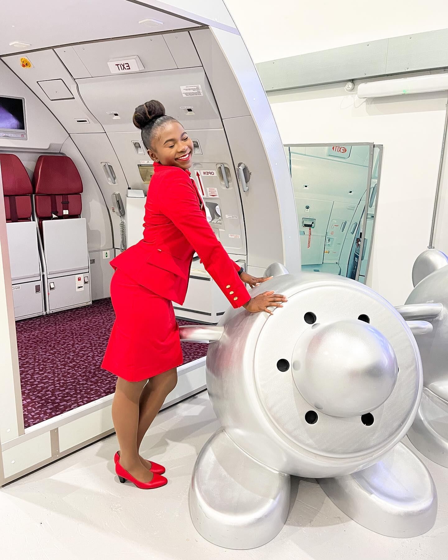 Ebony flight attendants 