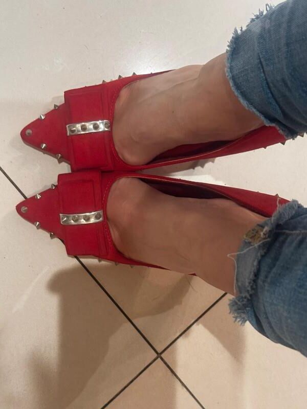Feet with shoes for fap 