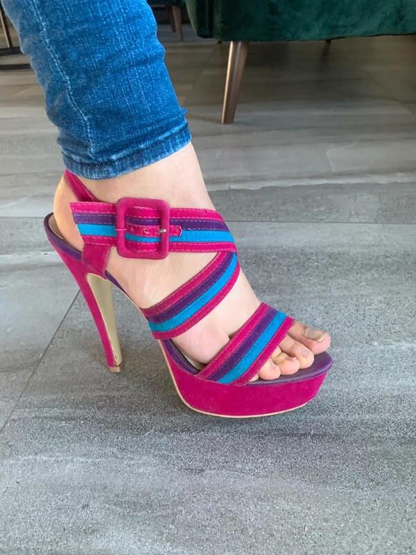 Feet with shoes for fap 