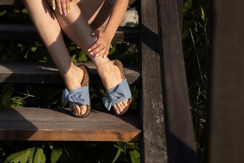 Feet with shoes for fap 