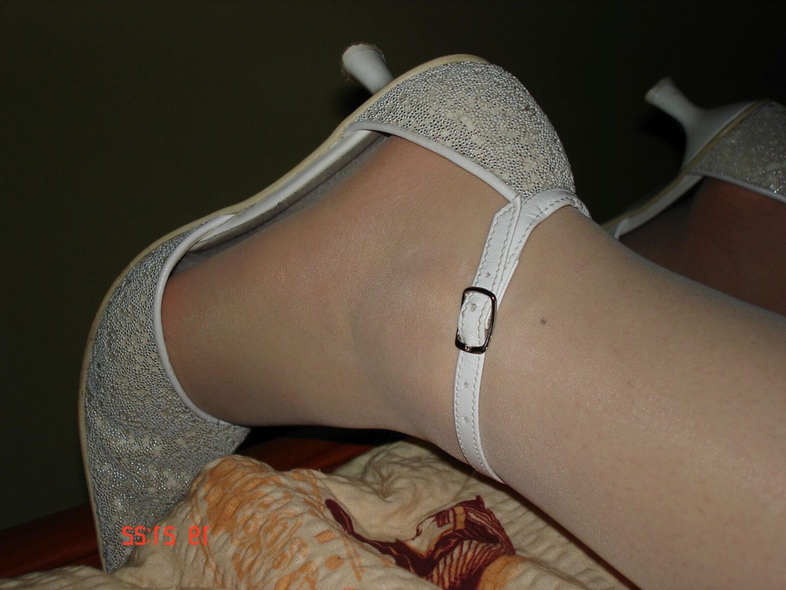 White stocking and shoes