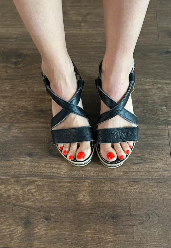 Feet with shoes for fap 