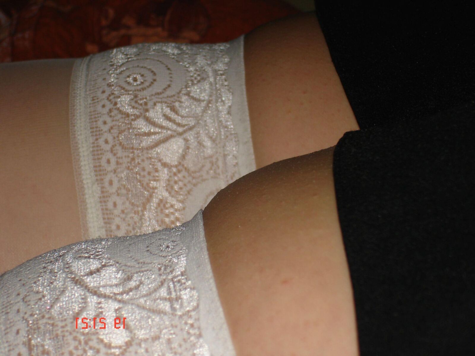 White stocking and shoes