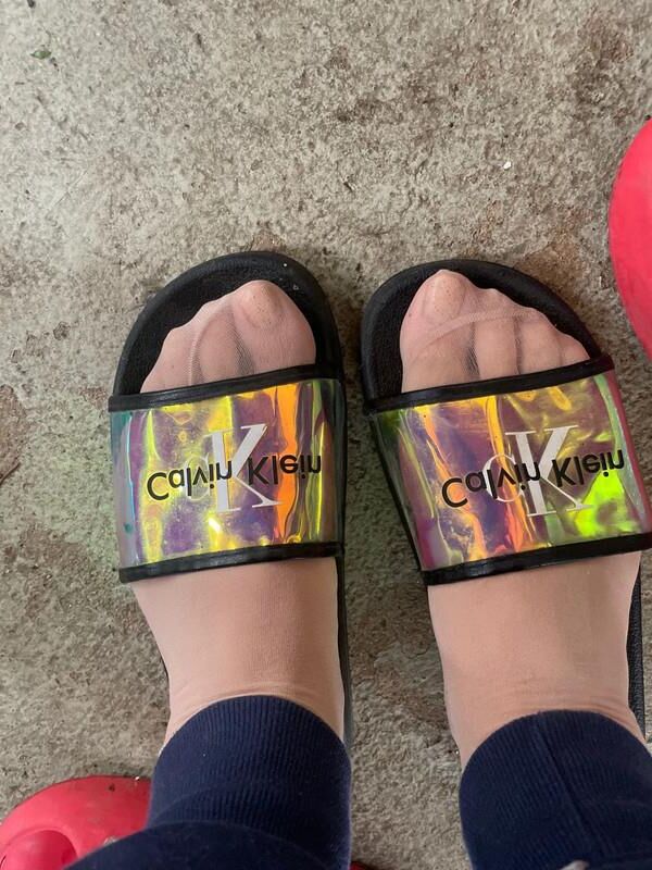 Feet with shoes for fap 