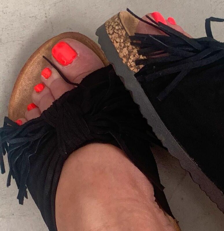 Feet with shoes for fap 