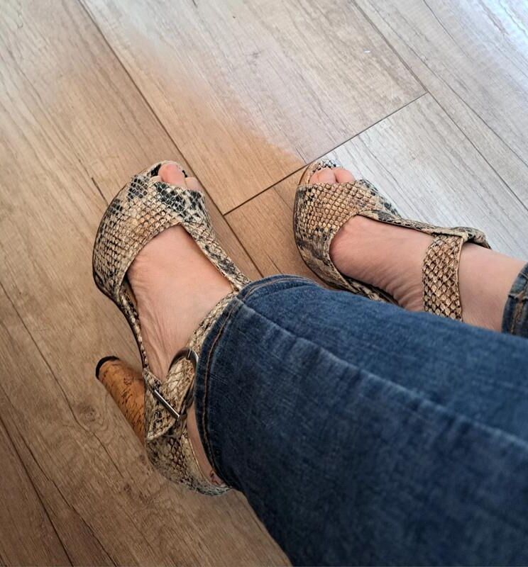 Feet with shoes for fap 