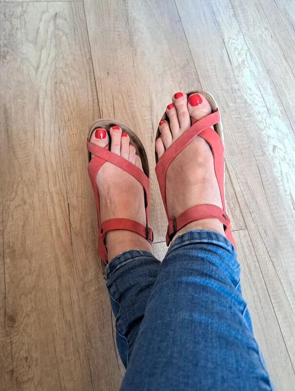 Feet with shoes for fap 
