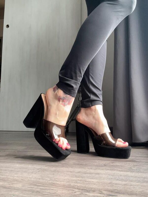 Feet with shoes for fap 