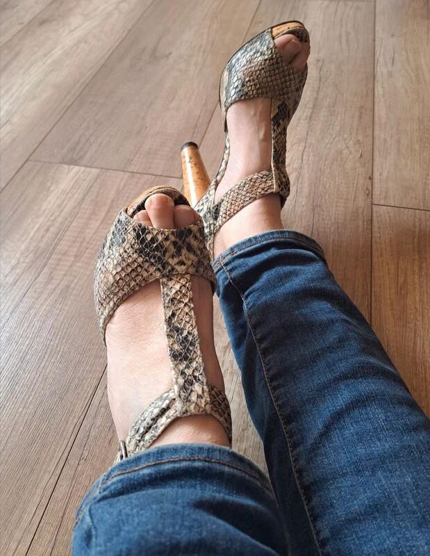 Feet with shoes for fap 