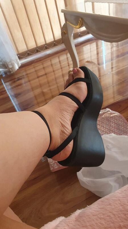 Feet with shoes for fap 
