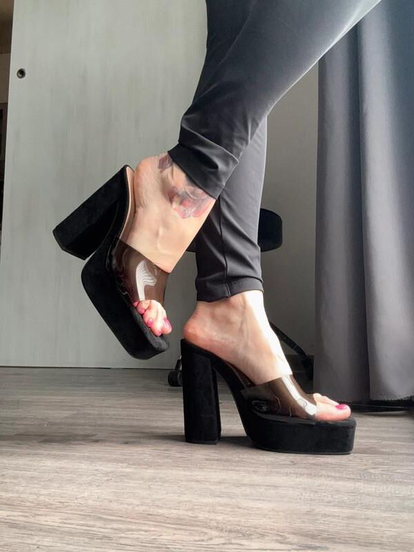 Feet with shoes for fap 