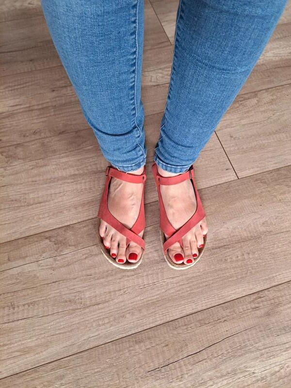 Feet with shoes for fap 