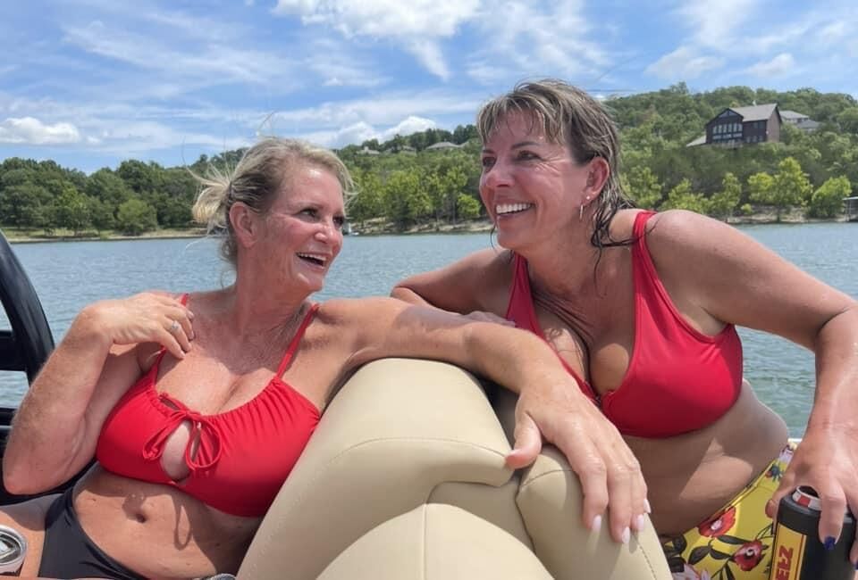 Yvonne and Sally mother/daughter lesbian couple w/friends