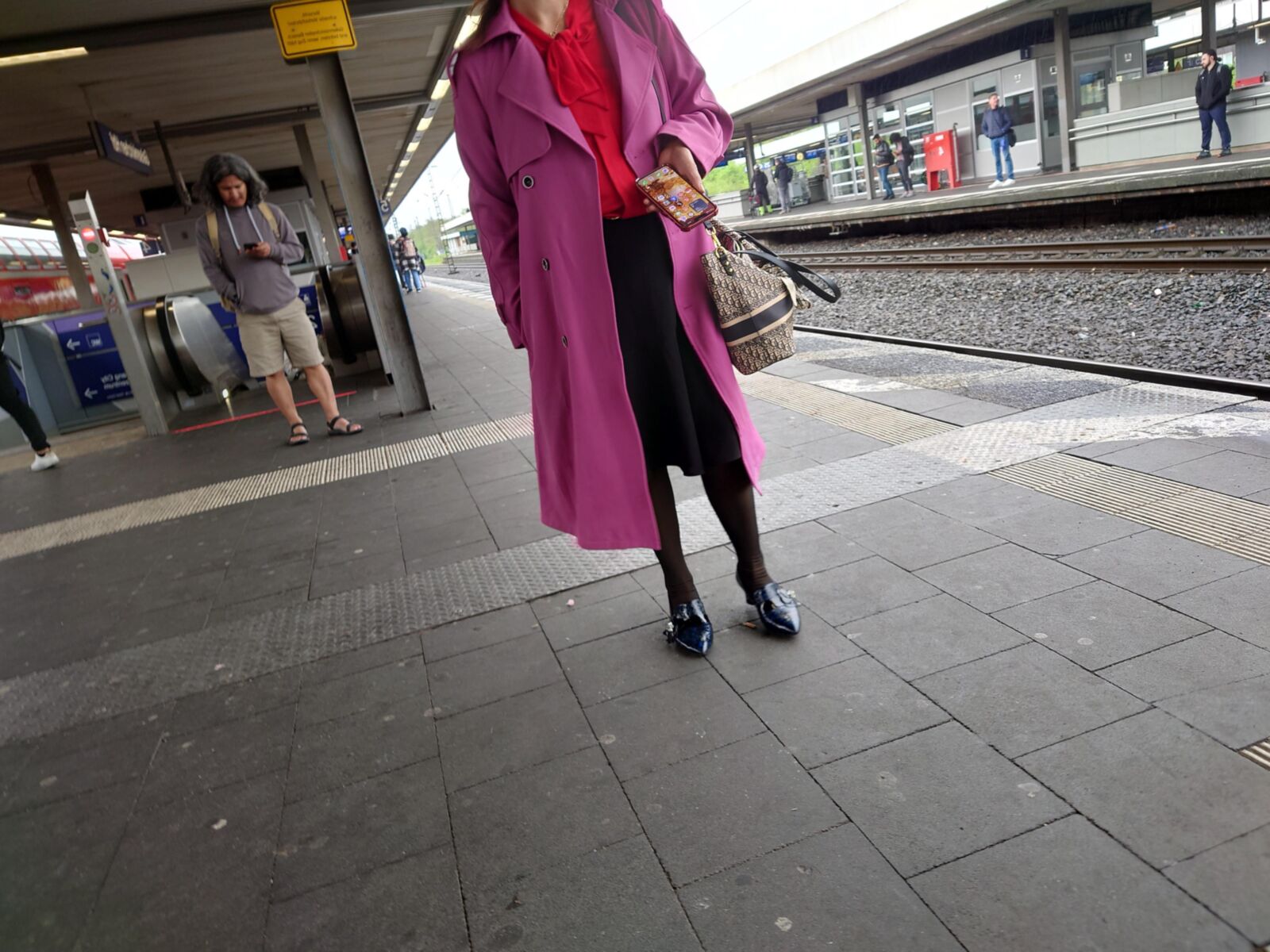 Nylons asiáticos en bombas elegantes