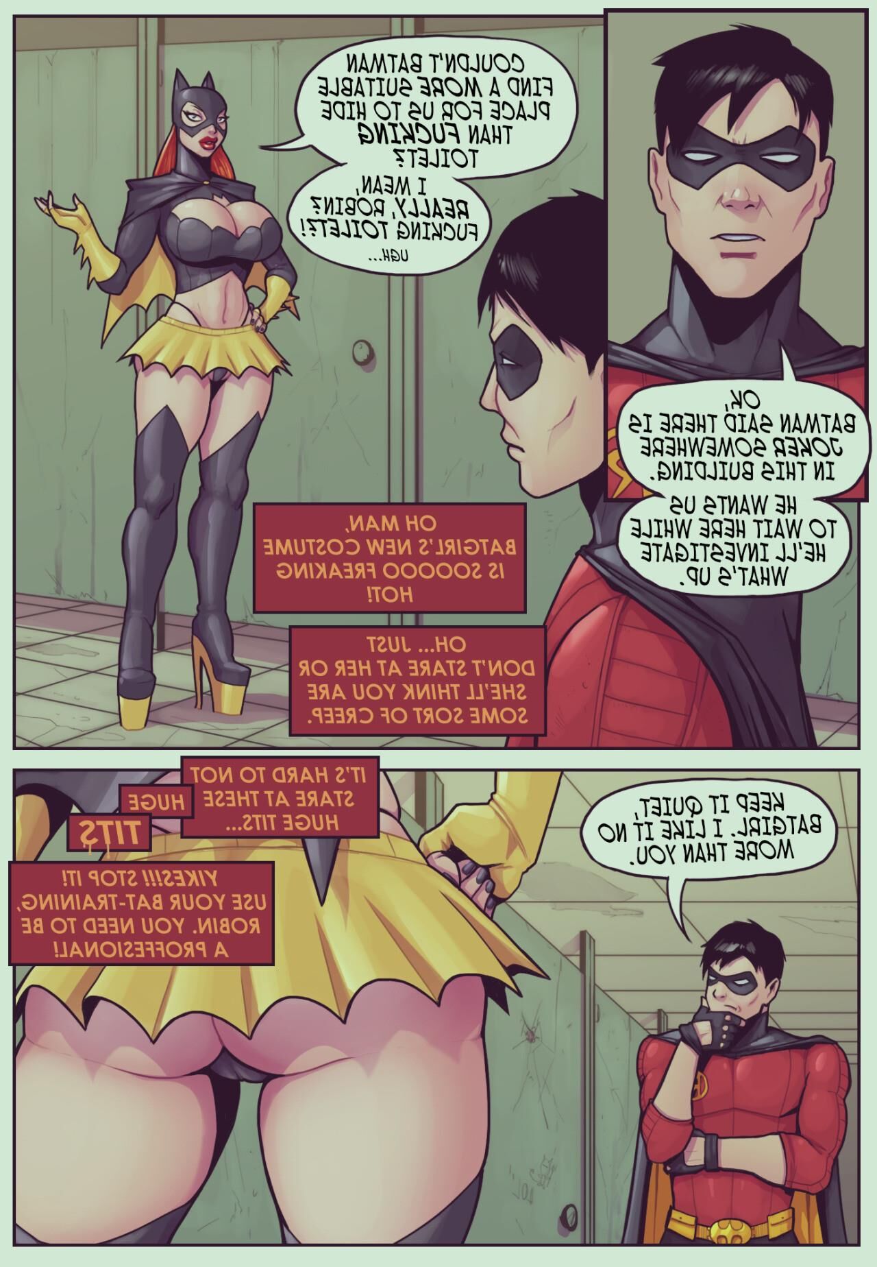 Porn comics Batgirl loves Robin