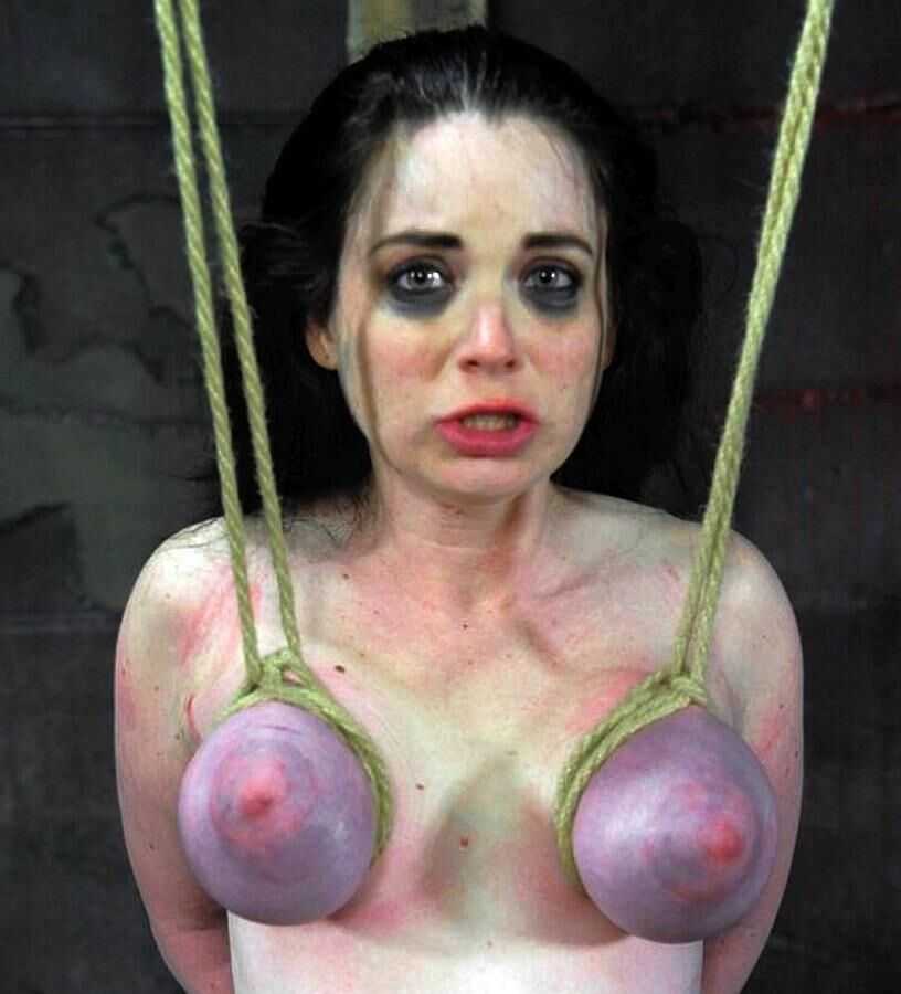 Breast bondage and abuse 