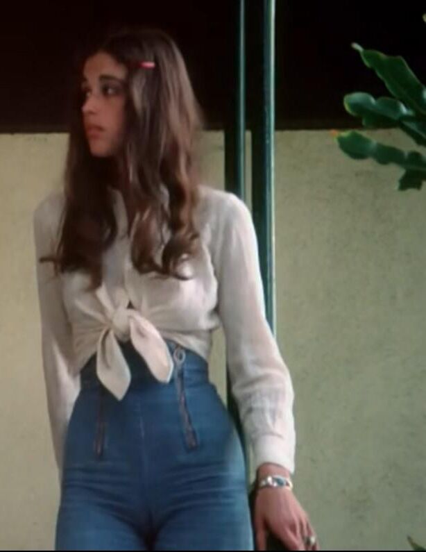 Chica tímida Vintage Cameltoe Jeans Teen Cutie Mary Swan Fuck
