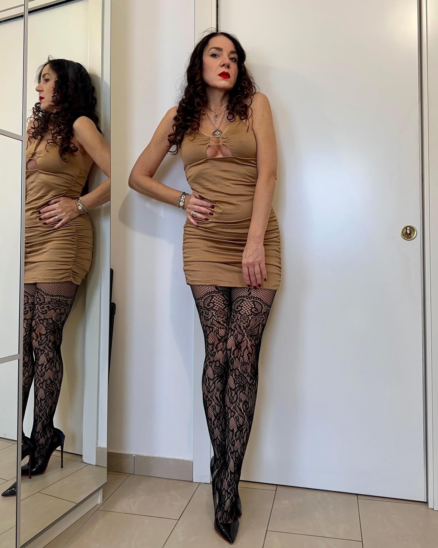 Tatiana con munas de peces
