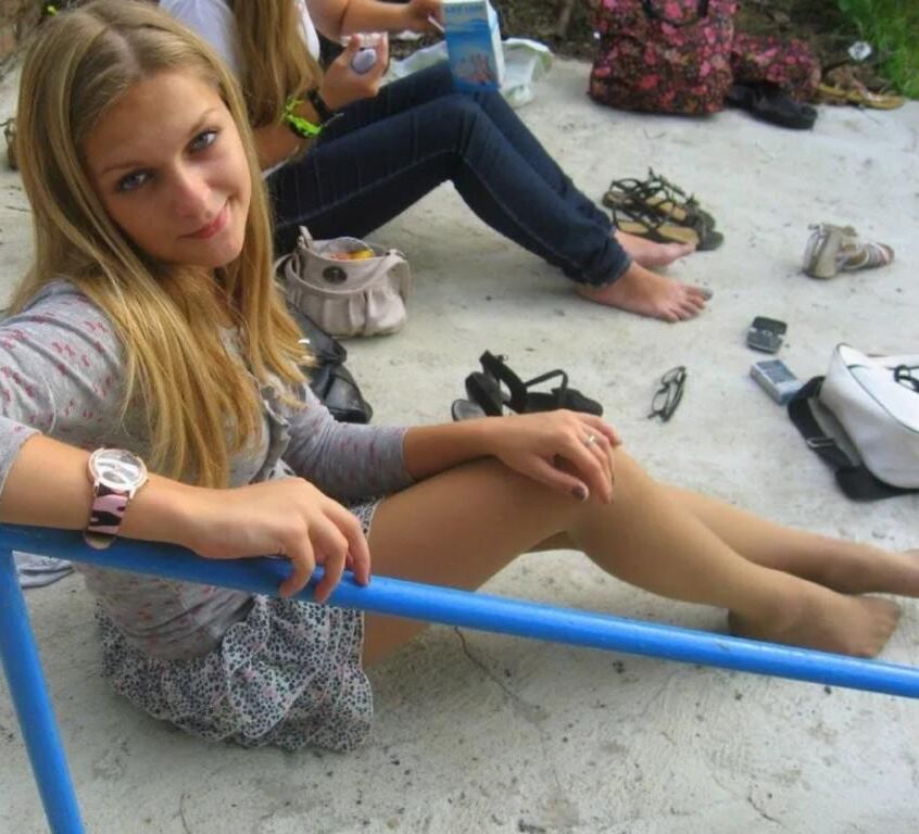 Amateurs dans des collants
