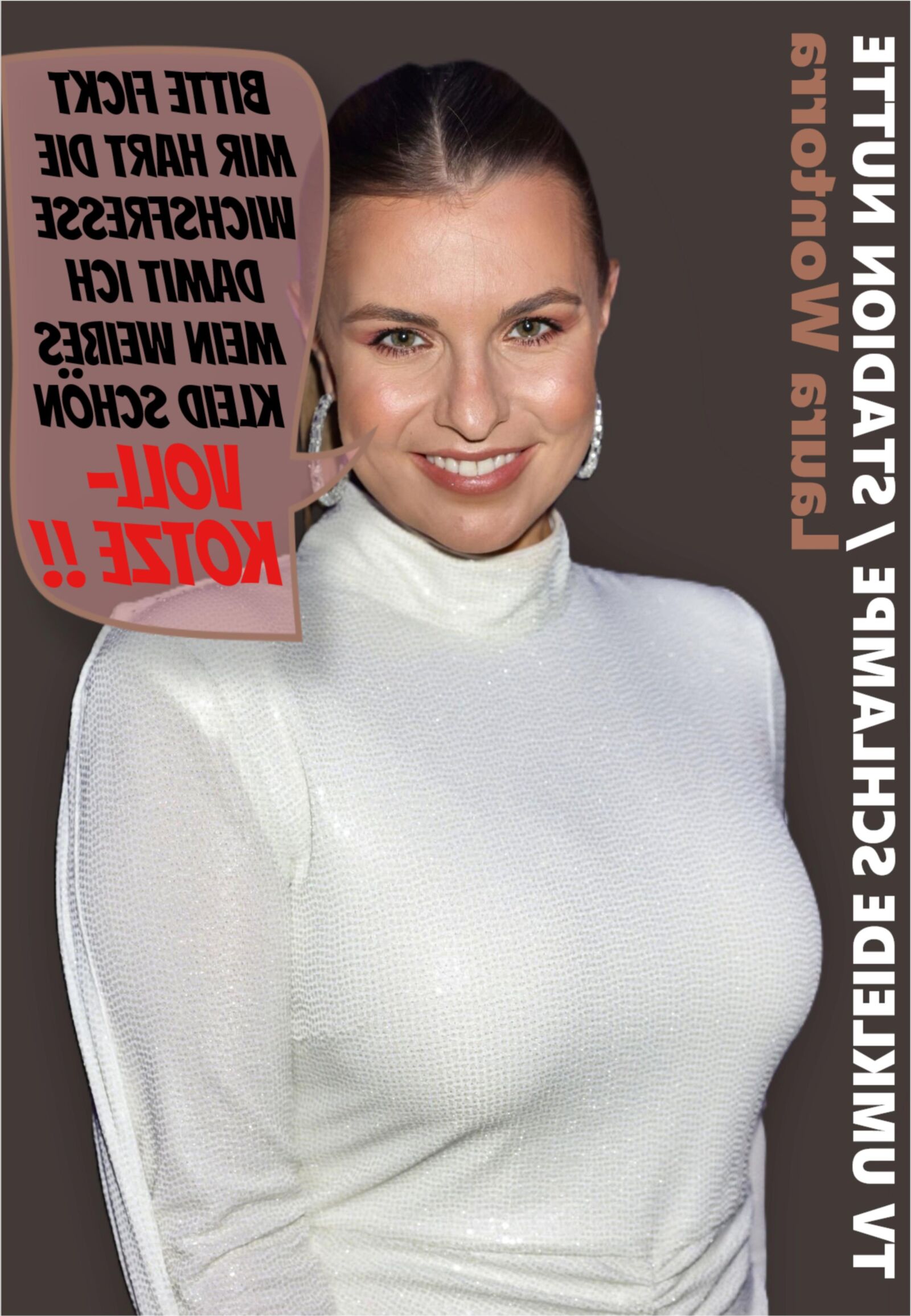 TV Milf Umkleide Schlampe Laura Wontorra、Notgeile Stadion Nutte