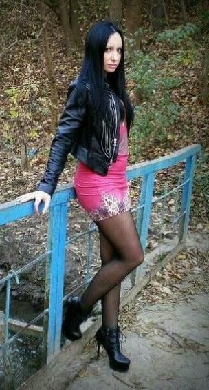 黒いパンストの女