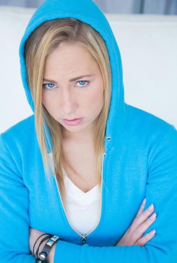Girls in hoodie