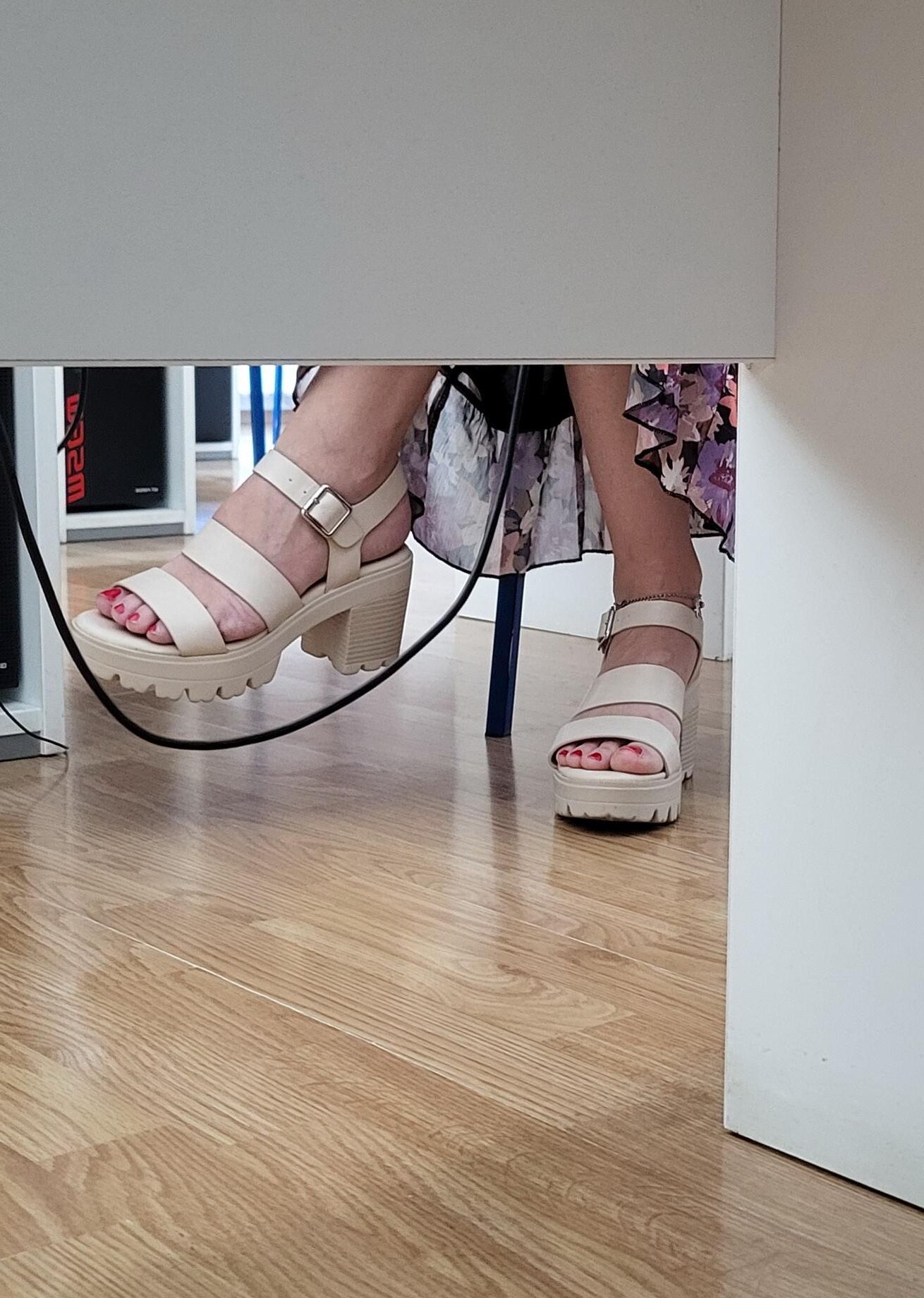 Candid feet