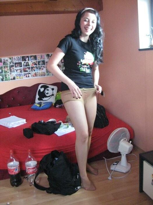 Nylons anziehen 