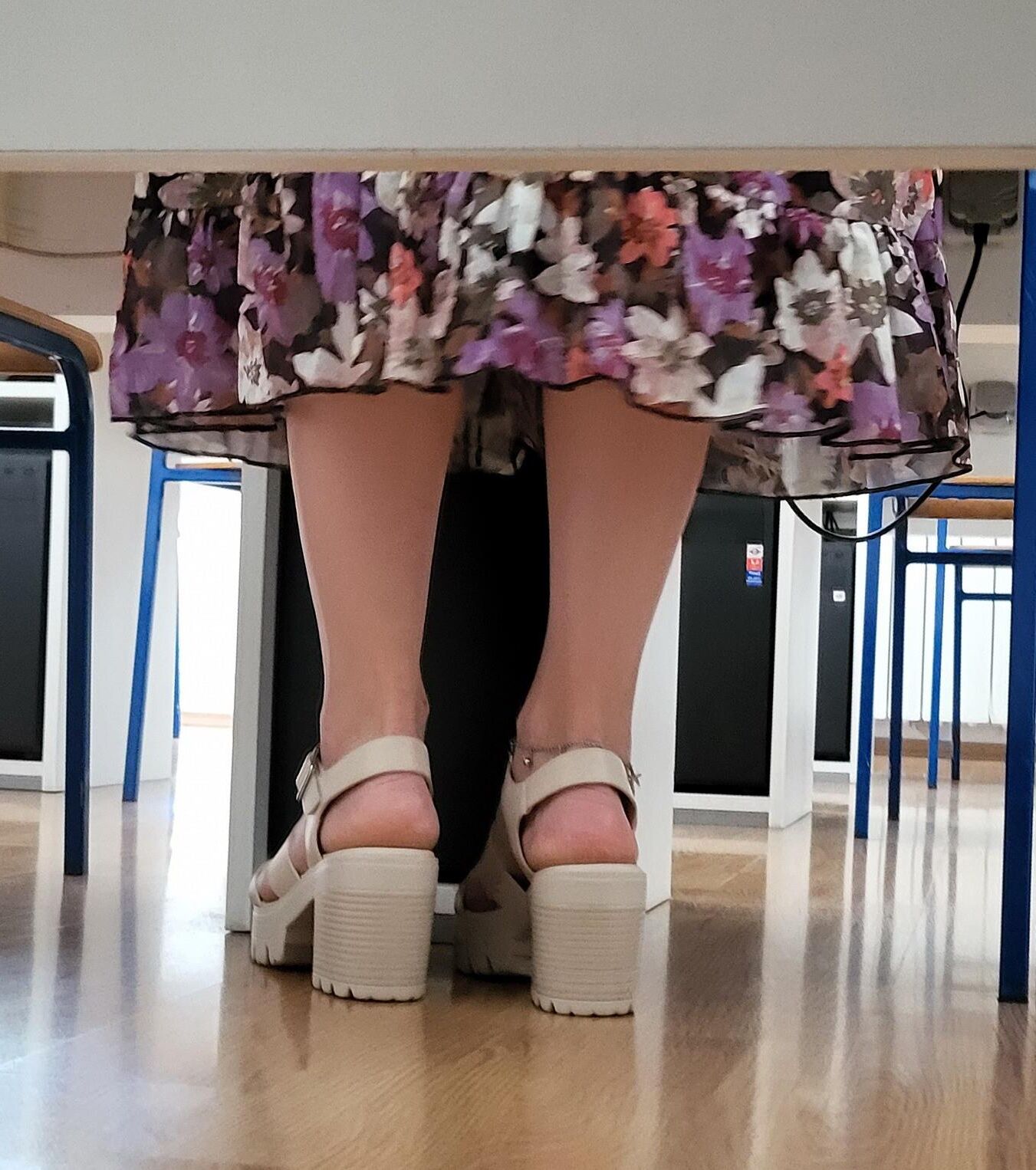 Candid feet