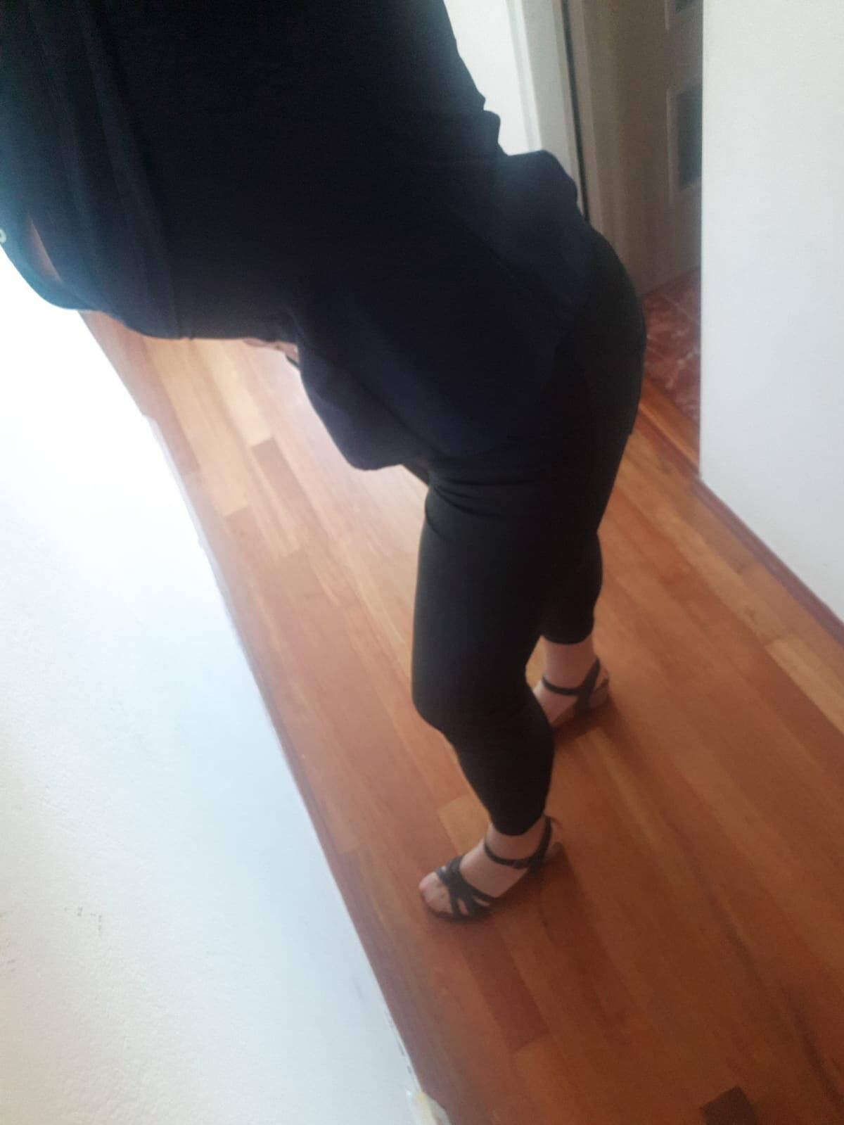 pantyhose, leggings, high heels