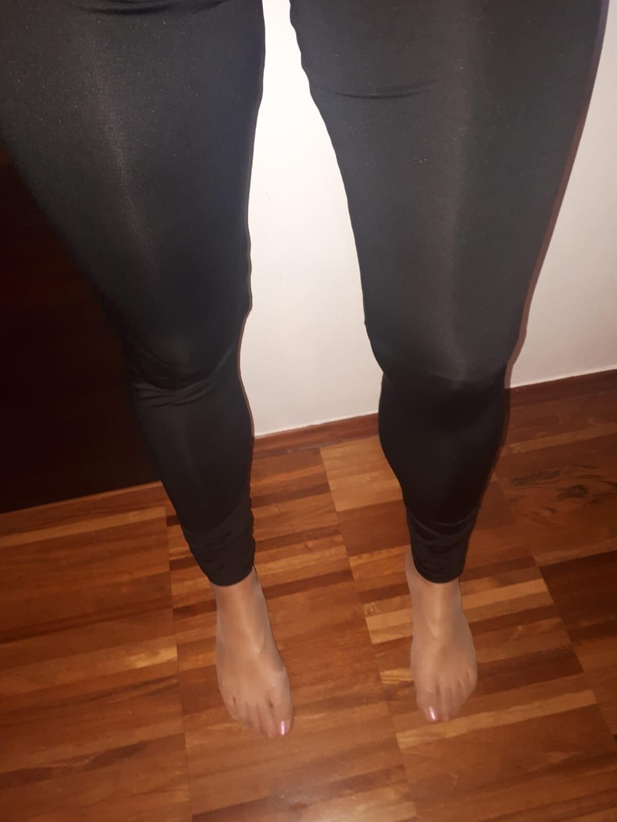 pantyhose, leggings, high heels