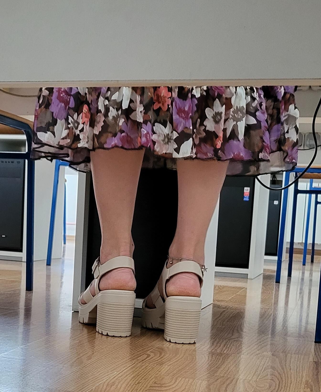 Candid feet
