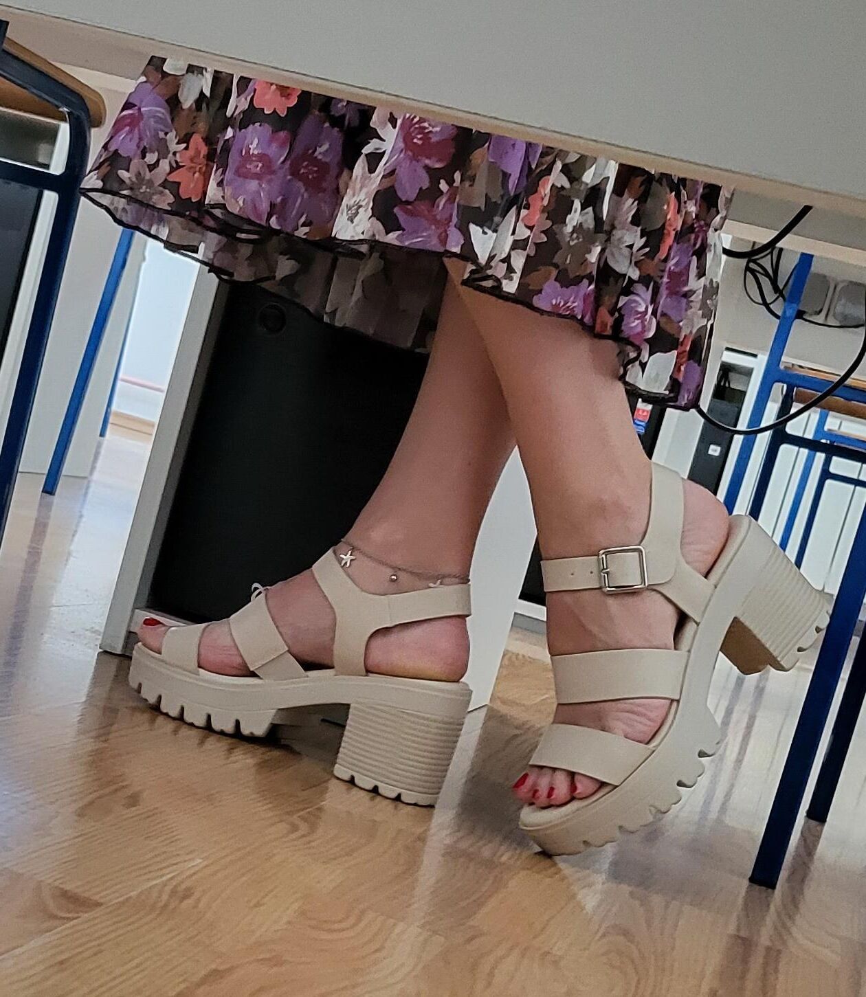 Candid feet