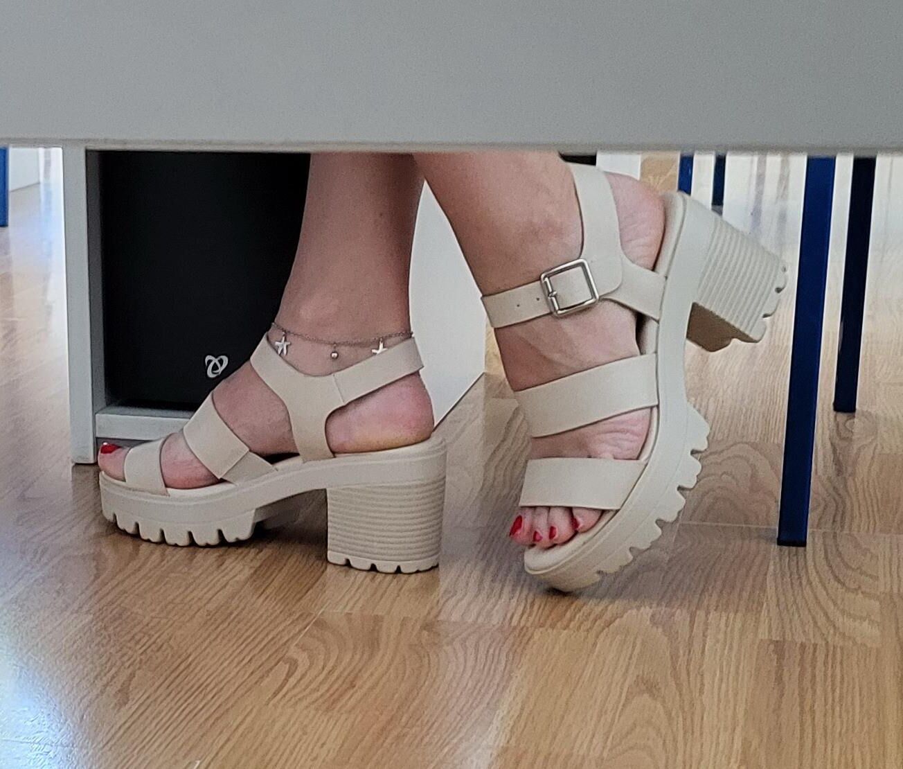 Candid feet